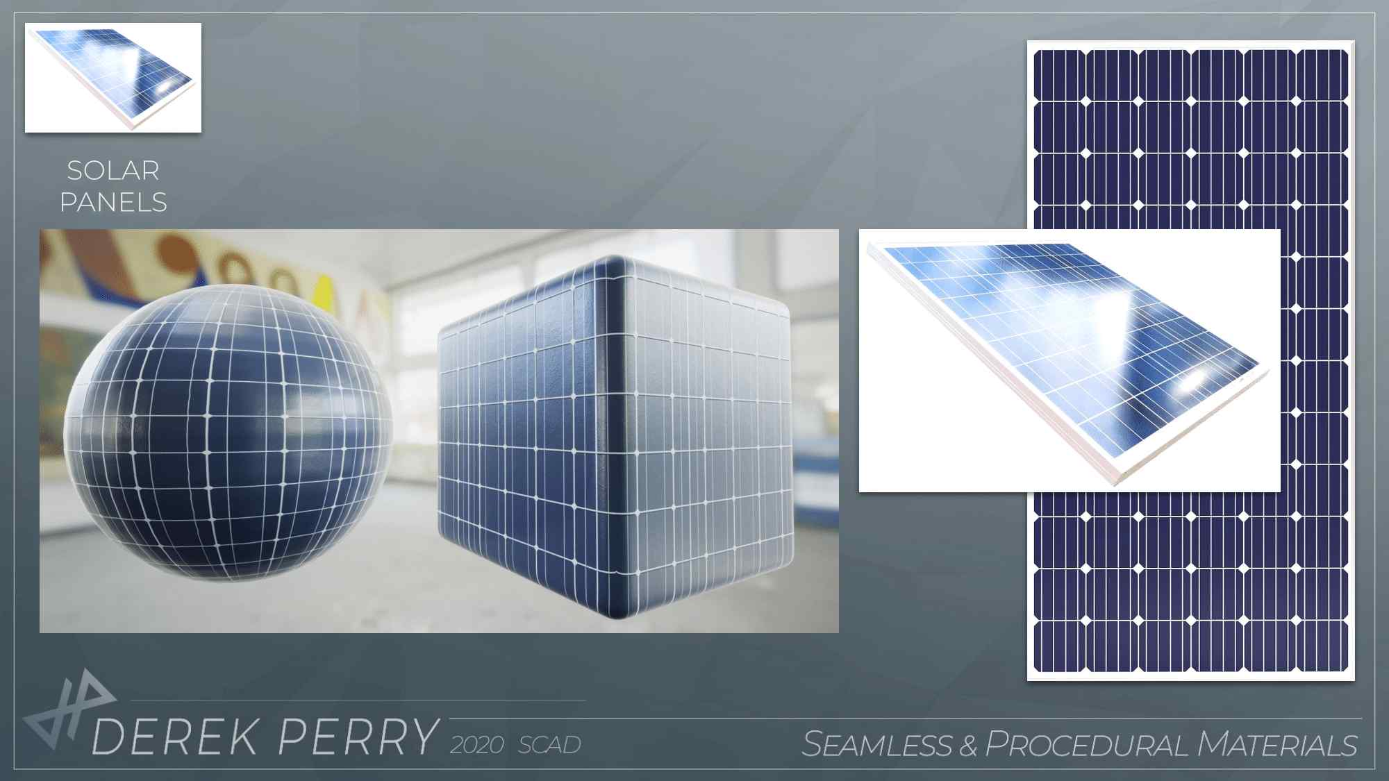 Procedural Material: Solar Panels | Renders